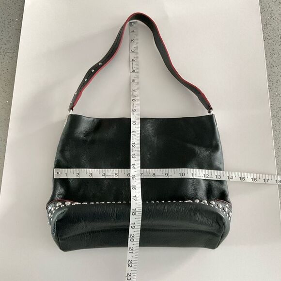 Brighton Rockwell Studded Pebbled Leather Shoulder Bag - Picture 8 of 16